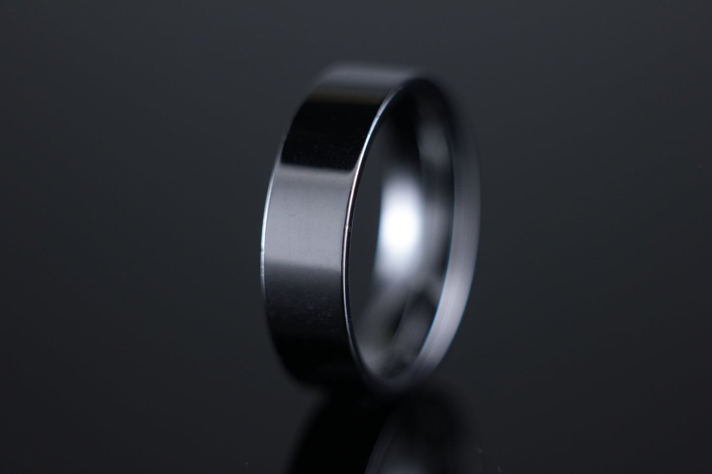 6mm Wedding Band Flat Court Profile in 18ct White Gold
