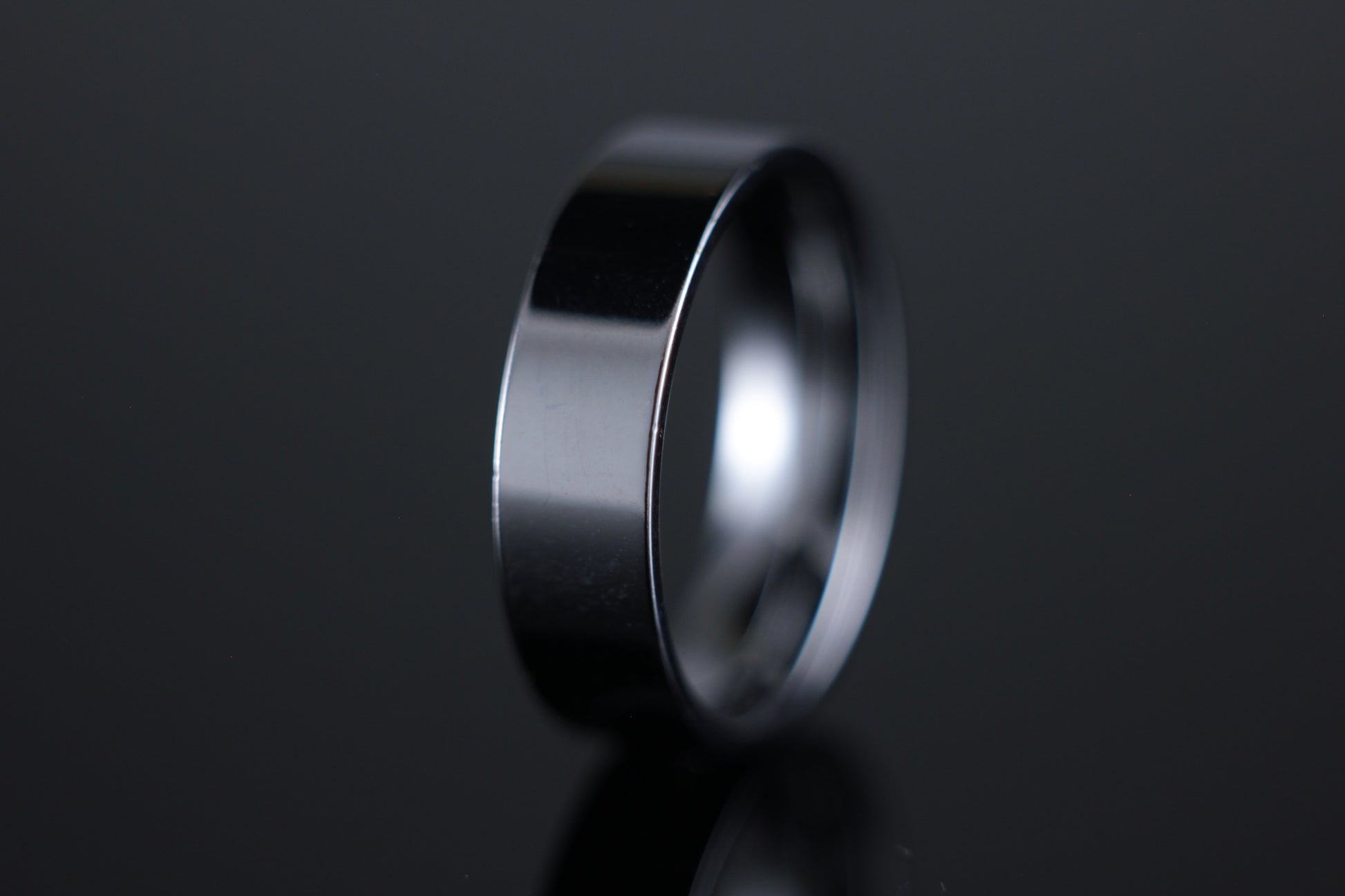 6mm Wedding Band Flat Court Profile in 18ct White Gold