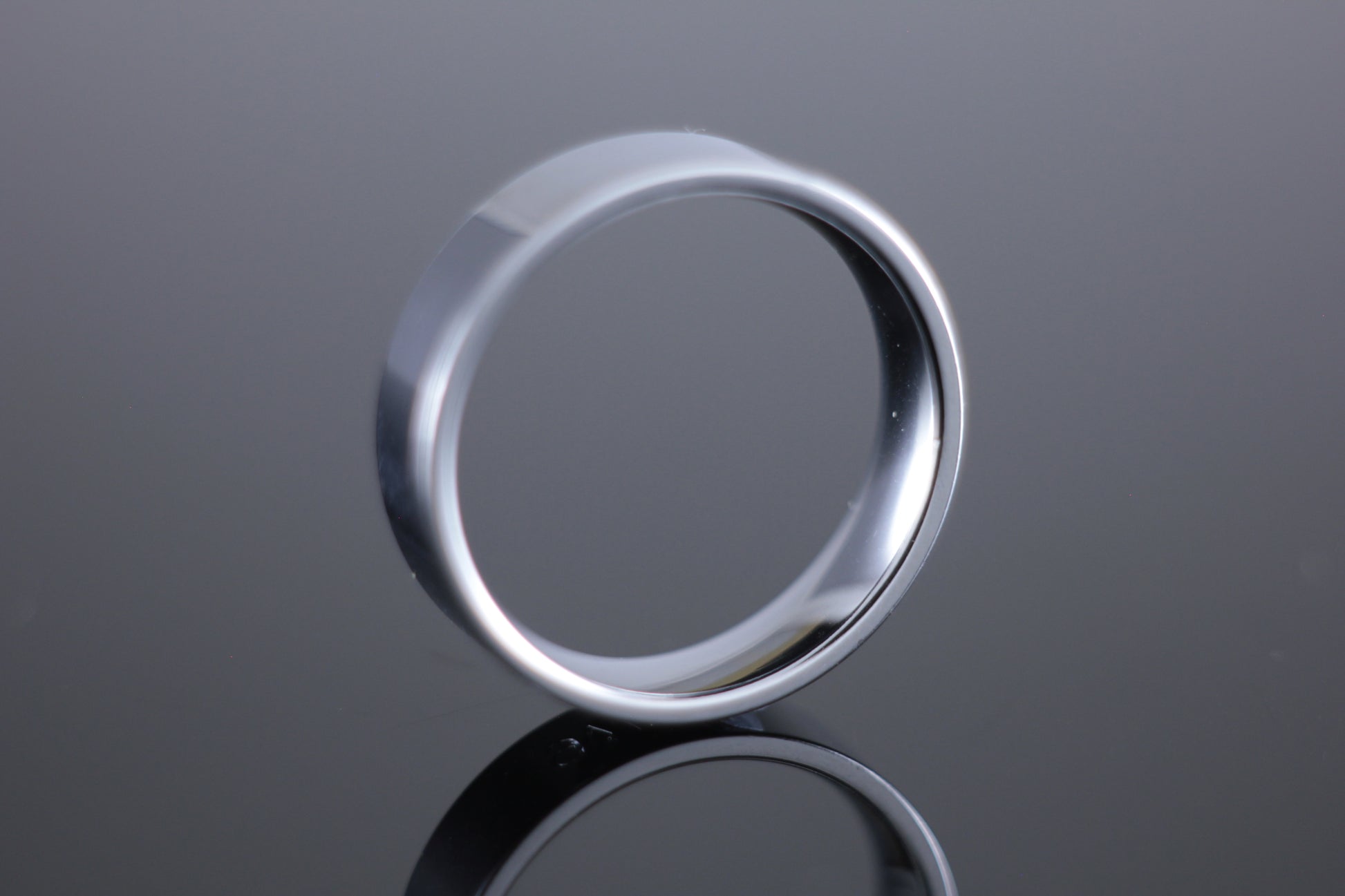6mm Wedding Band Flat Court Profile in 18ct White Gold