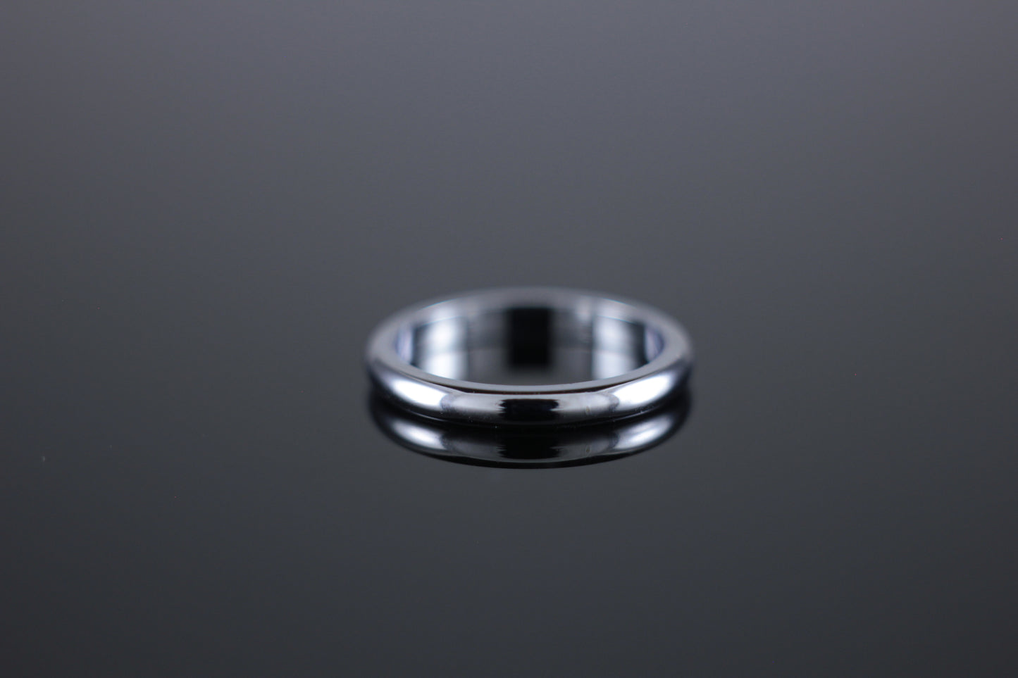 2.5mm Domed or 'D' Profile Platinum 'D' Section Wedding band wedding Ring