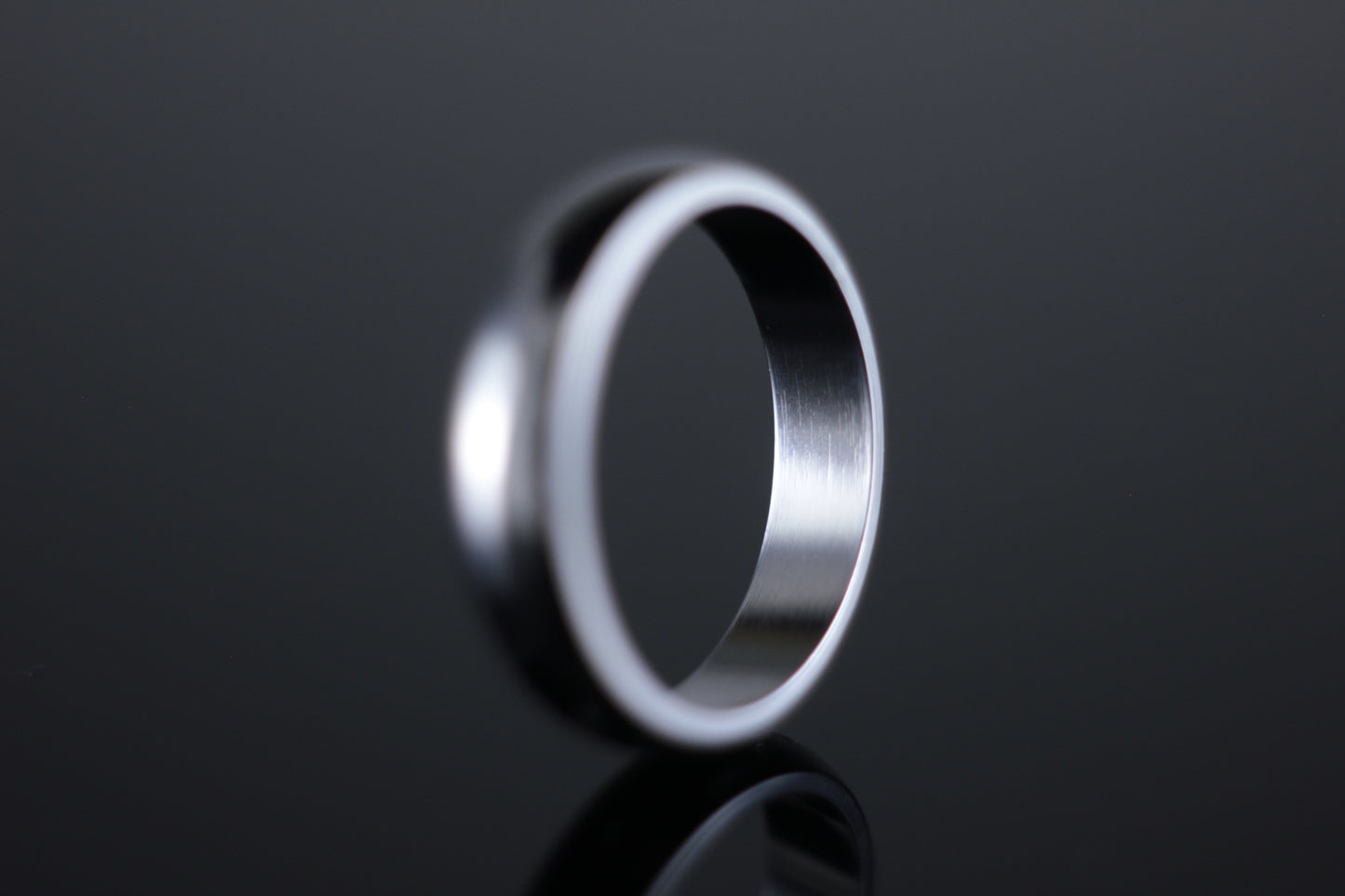 5mm 'D' Profile Wedding Band in 18ct White Gold
