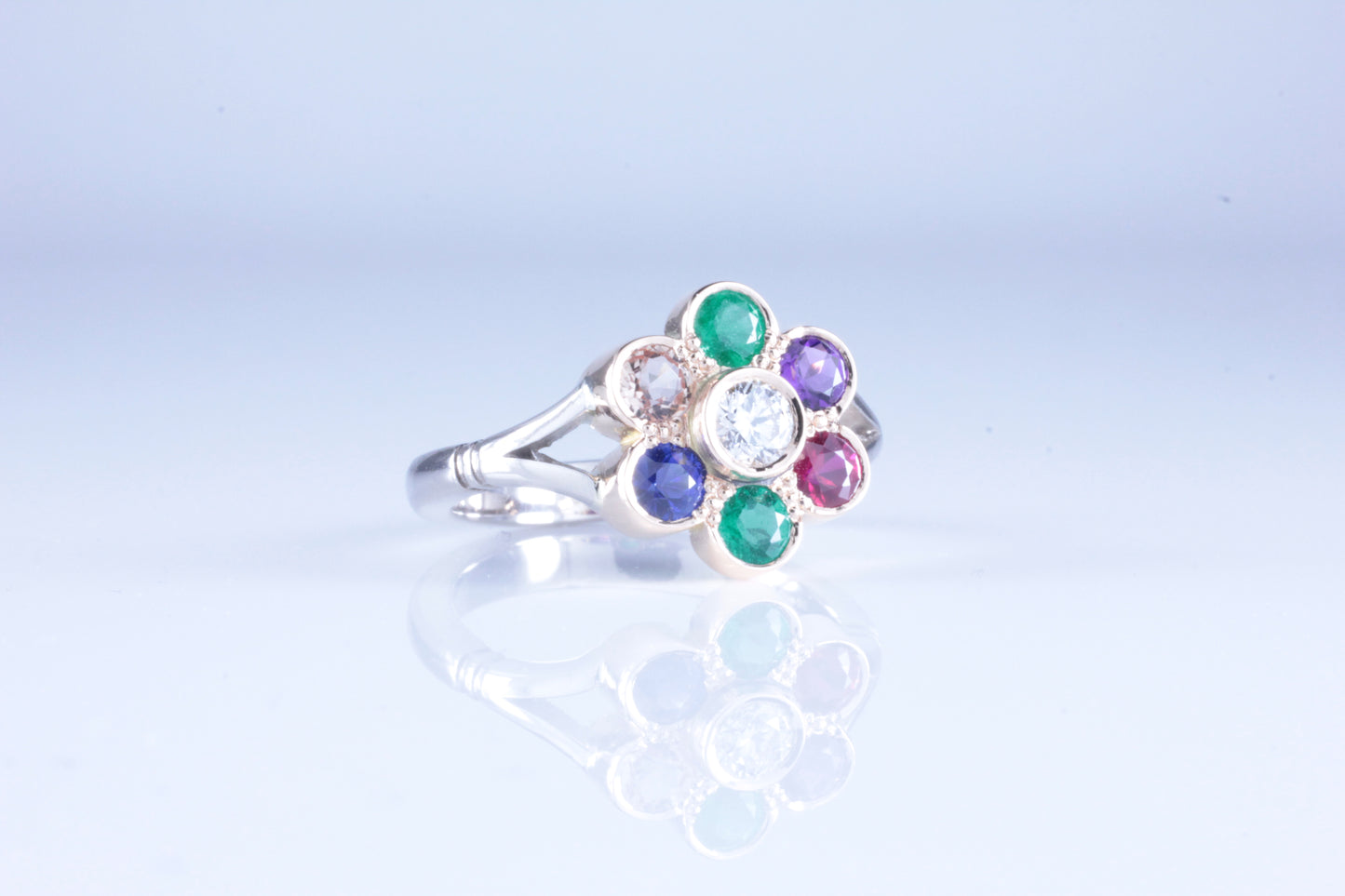 Dearest Ring Daisy Edwardian style in 18ct