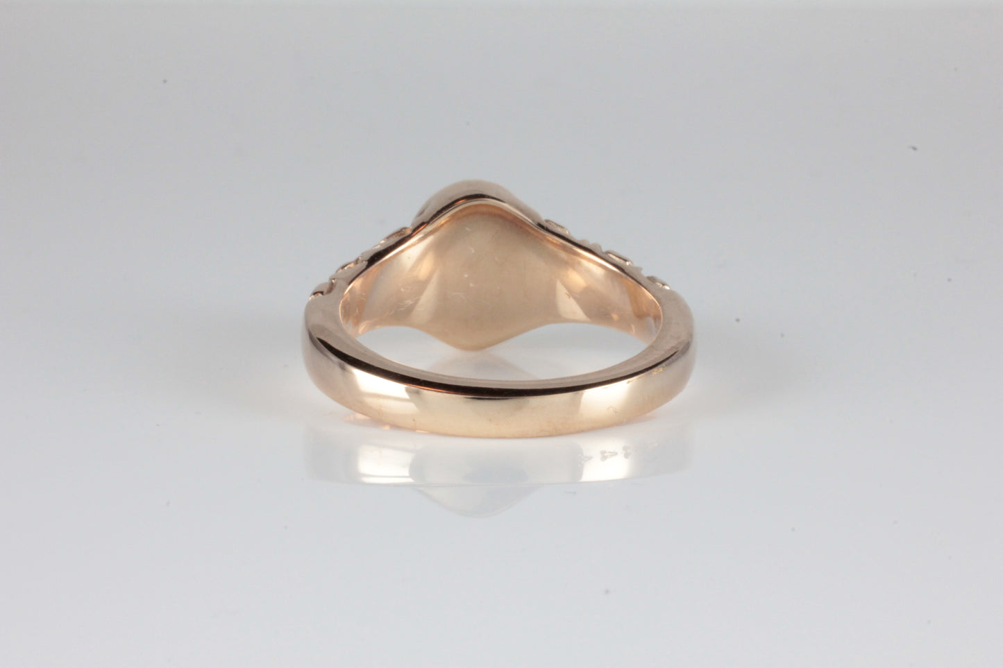'Sostra' Victorian style Oval Pink Tourmaline Cabochon Ring