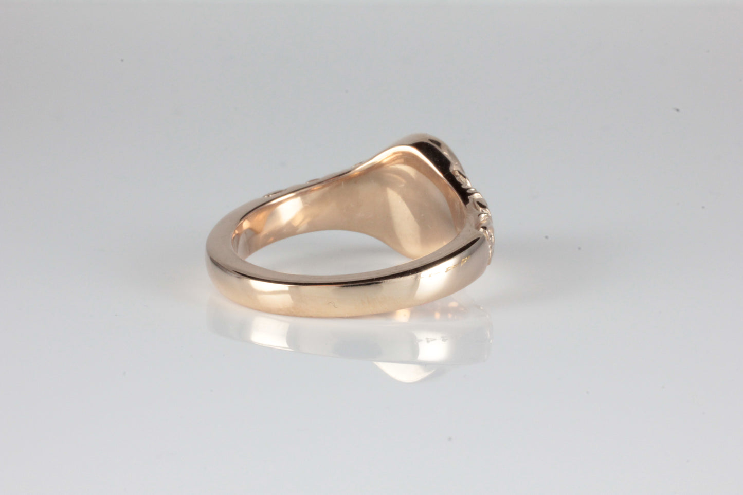 'Sostra' Victorian style Oval Pink Tourmaline Cabochon Ring