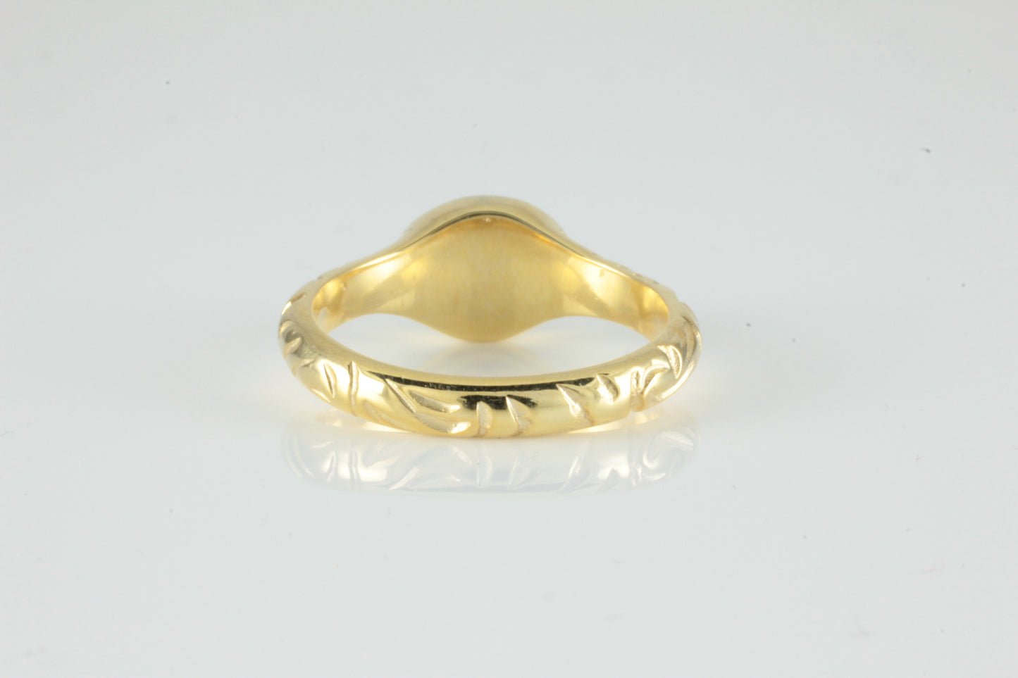 'Odessos' Georgian style Oval Garnet Cabochon Ring