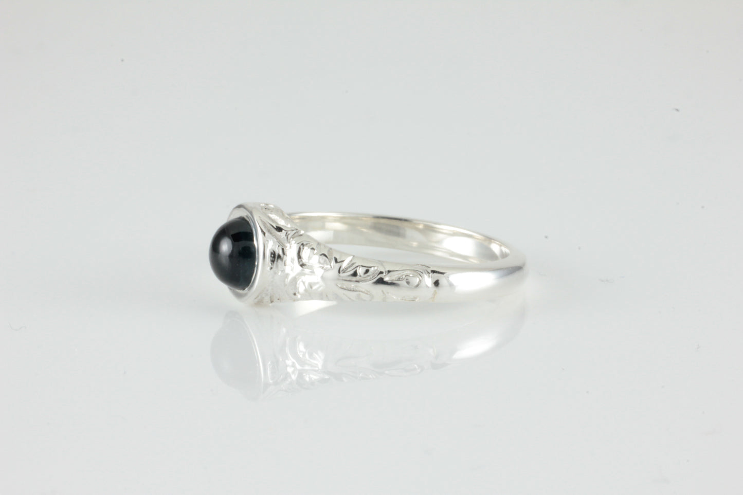 'Narona' Victorian style Round Topaz Cabochon Ring