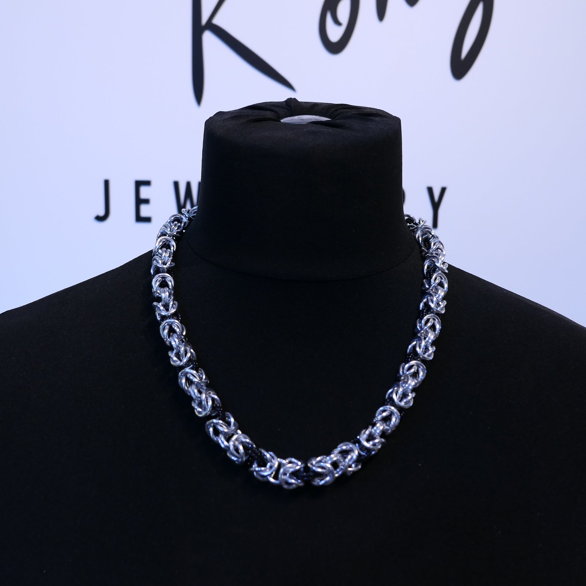 Large Königskette Link Chain Necklace in Aluminium