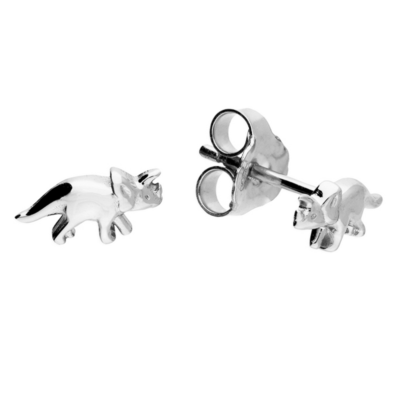 Tiny Triceratops Studs // Dinosaur