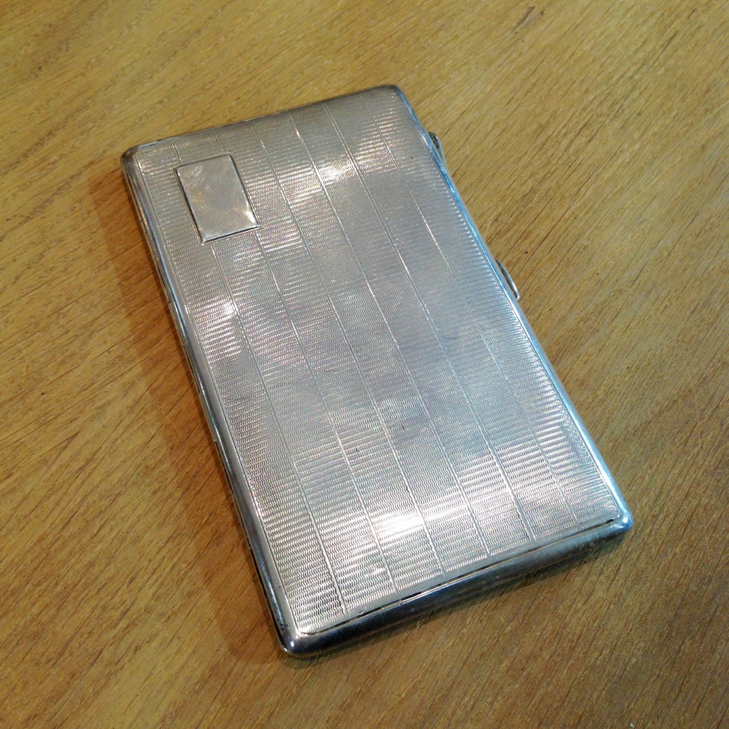1945 Cigarette Case / Tin / Box / Holder Antique Sterling Silver 925 Vintage