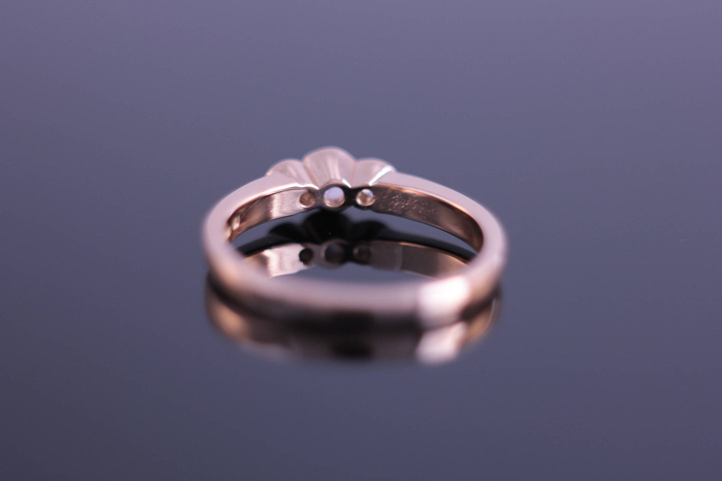 Natural Fancy Light Pink GIA Diamond Engagement ring 18ct Rose Gold