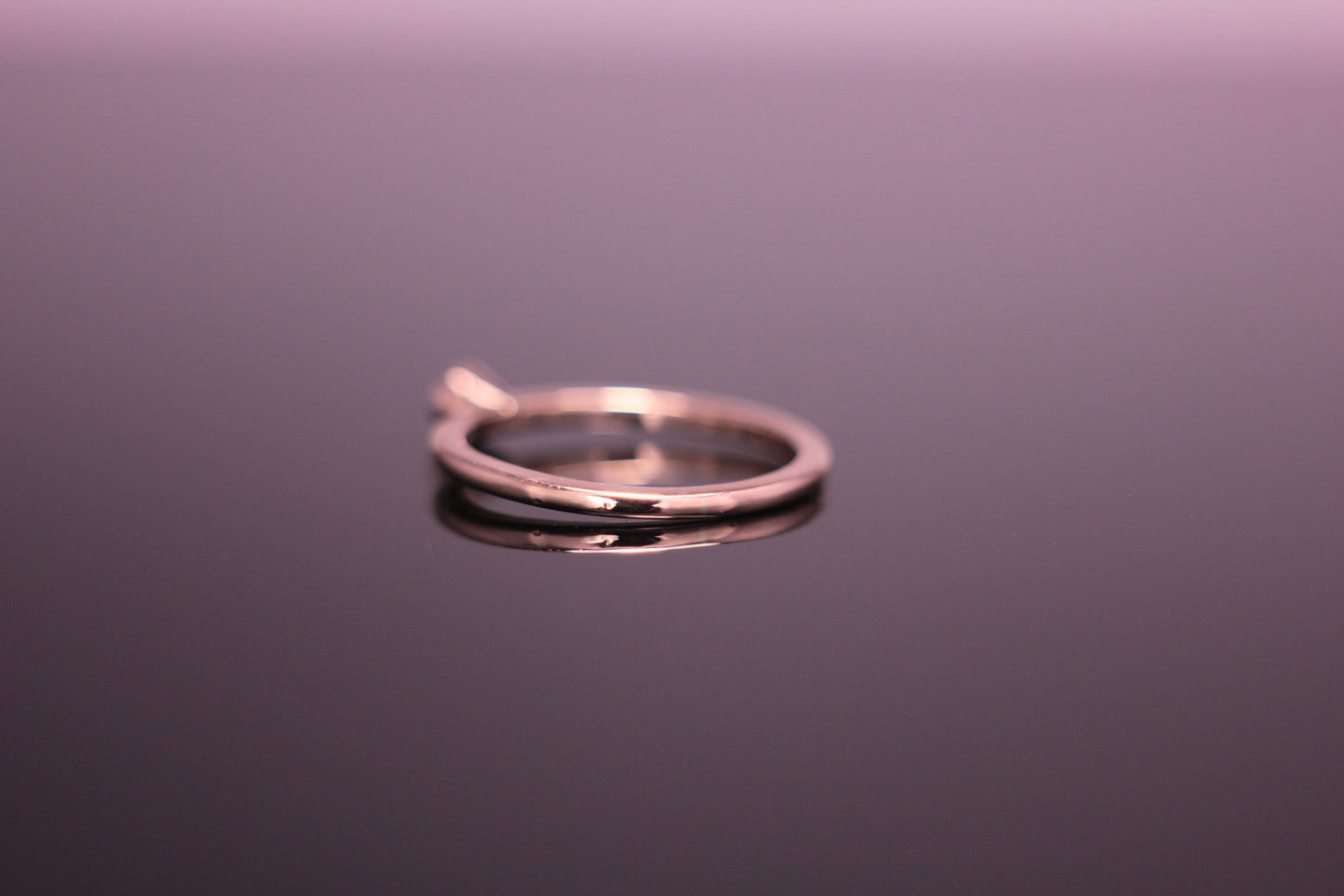Ruby & 9ct Rose Gold Ring 0.19ct Bezel Rub Over set
