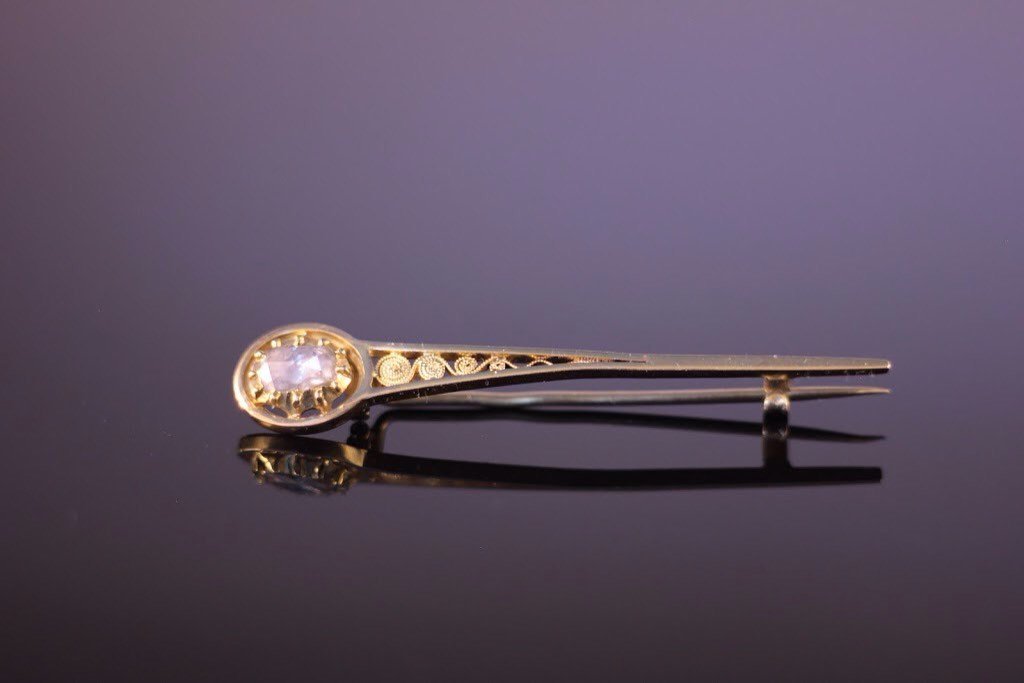 Georgian Rose cut Diamond pin