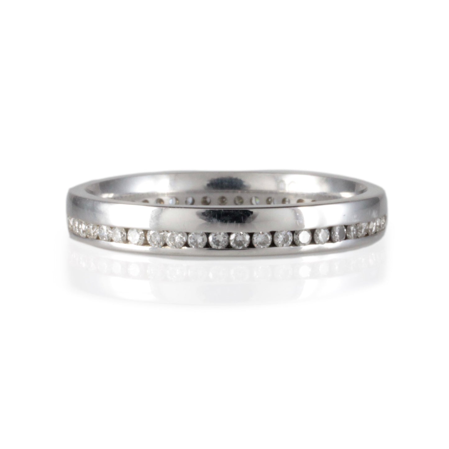 18ct White Gold 0.38ct Diamond Full Eternity Ring