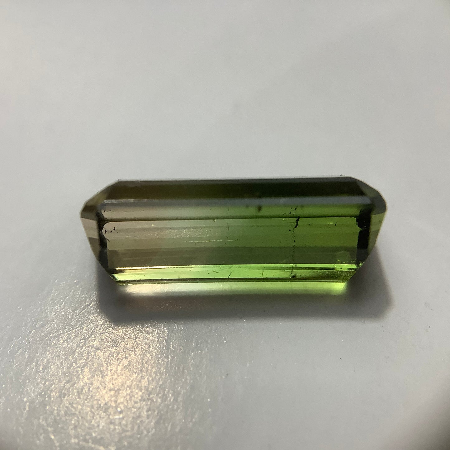 Bi-Colour 'Parti' Tourmaline 2.12ct Elongated Emerald Cut Loose Stone