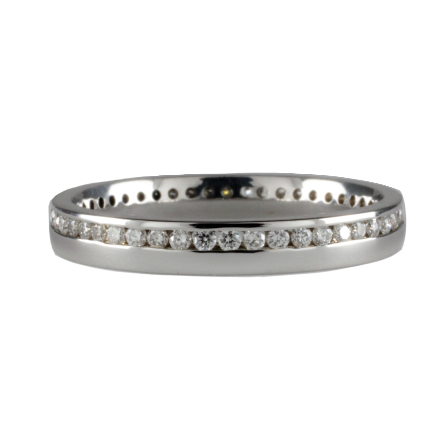 18ct White Gold 0.38ct Diamond Full Eternity Ring