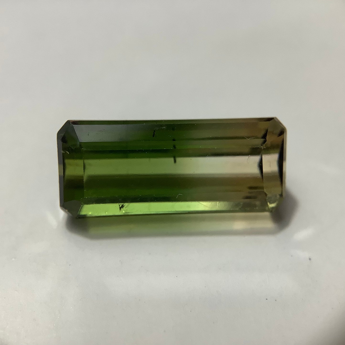 Bi-Colour 'Parti' Tourmaline 2.12ct Elongated Emerald Cut Loose Stone
