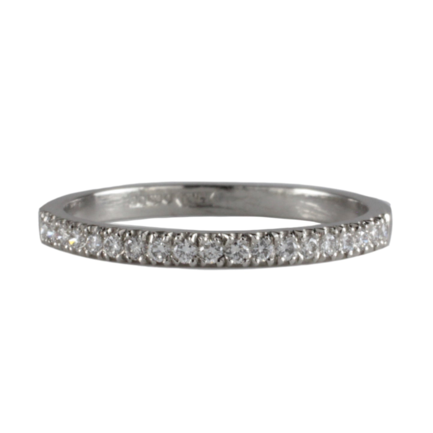 Platinum Half Eternity Ring Fishtail/Castle Set