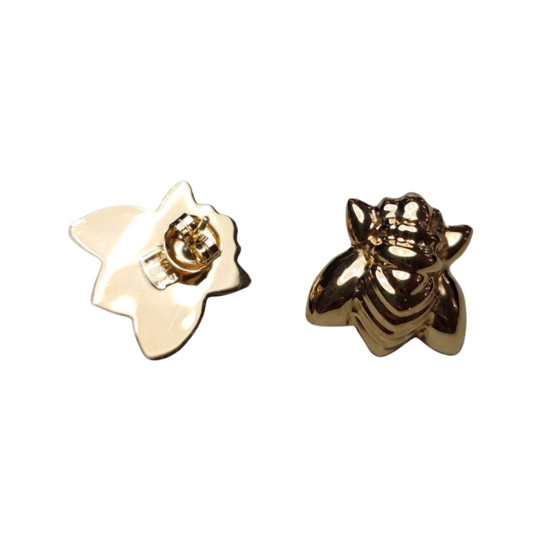 Vintage Bee Stud Earrings in 18ct Yellow Gold