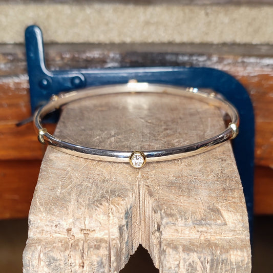 Silver Nurses Buckle Remodelled into a Bangle
