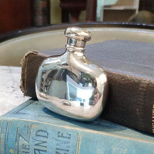Silver Edwardian Antique c.1906 Chester Hip Flask Mini