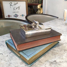 Load image into Gallery viewer, Antique c.1905 Edwardian Hallmarked Silver Double hinged Box with Handle