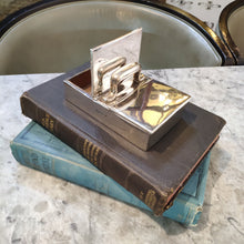 Load image into Gallery viewer, Antique c.1905 Edwardian Hallmarked Silver Double hinged Box with Handle