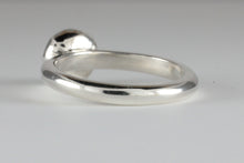 Load image into Gallery viewer, Cutdown 8-claw Georgian style Round Chrysoprase Cabochon Ring