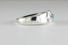 Load image into Gallery viewer, &#39;Solis&#39; Medieval style Silver and Turqouise Sunburst Ring
