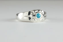 Load image into Gallery viewer, &#39;Solis&#39; Medieval style Silver and Turqouise Sunburst Ring