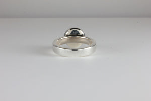 Black & White Diamond Art Deco style Target ring