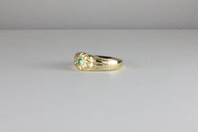 Load image into Gallery viewer, Medieval 22ct Gold and Emerald Sunburst Ring