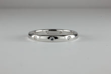 Load image into Gallery viewer, 3mm Diamond set band Rub over Flush Fully set with 9 Diamonds
