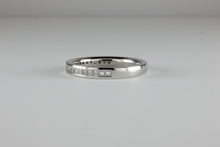 Load image into Gallery viewer, Platinum Half Eternity Ring 0.33ct Princess Cut Diamonds