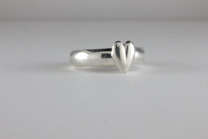 'Cordis' Medieval style Heart Ring Silver C15th