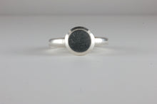 Load image into Gallery viewer, Double Bevel Disc Medieval style Signet Ring Silver C15th