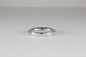 Platinum Eternity Art Deco Style Ring 0.33ct Baguette Cut Diamonds