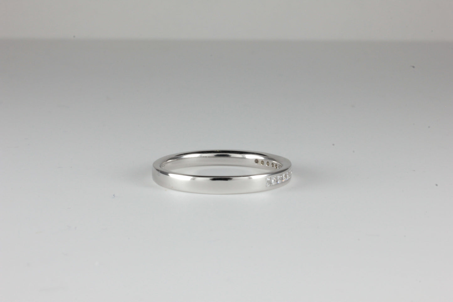 Platinum Eternity Ring with 0.20ct Princess Cut Diamonds