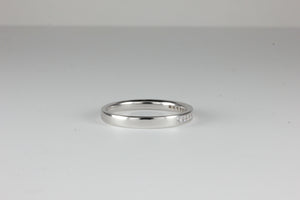 Platinum Eternity Ring with 0.20ct Princess Cut Diamonds