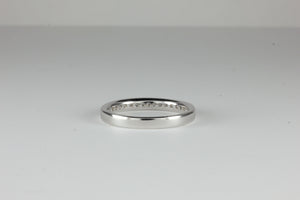 Platinum Half Eternity 0.50ct Ring Princess Cut Diamonds
