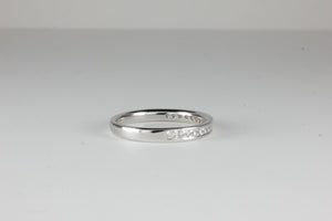 Platinum Half Eternity 0.50ct Ring Princess Cut Diamonds