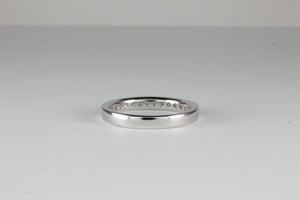 Platinum Half Eternity 0.75ct Ring Princess Cut Diamonds