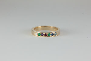 Victorian / Edwardian style 'DEAREST' Ring Acrostic Eternity Band
