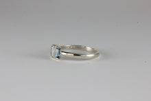 Load image into Gallery viewer, Aquamarine &amp; Moissanite Art Deco Design Ring