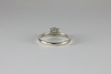 Load image into Gallery viewer, Aquamarine &amp; Moissanite Art Deco Design Ring