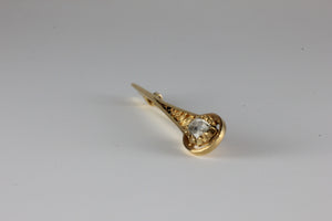 Antique 15ct & Rose cut Diamond set Georgian Cravat Pin Brooch