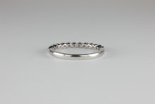 Load image into Gallery viewer, 0.25ct total Rub over with Milgrain Diamonds Wedding / Eternity Band