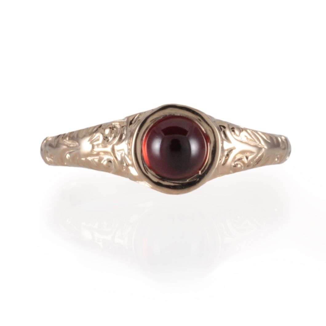 'Narona' Victorian style Garnet Ring by Ruben König Jewellery