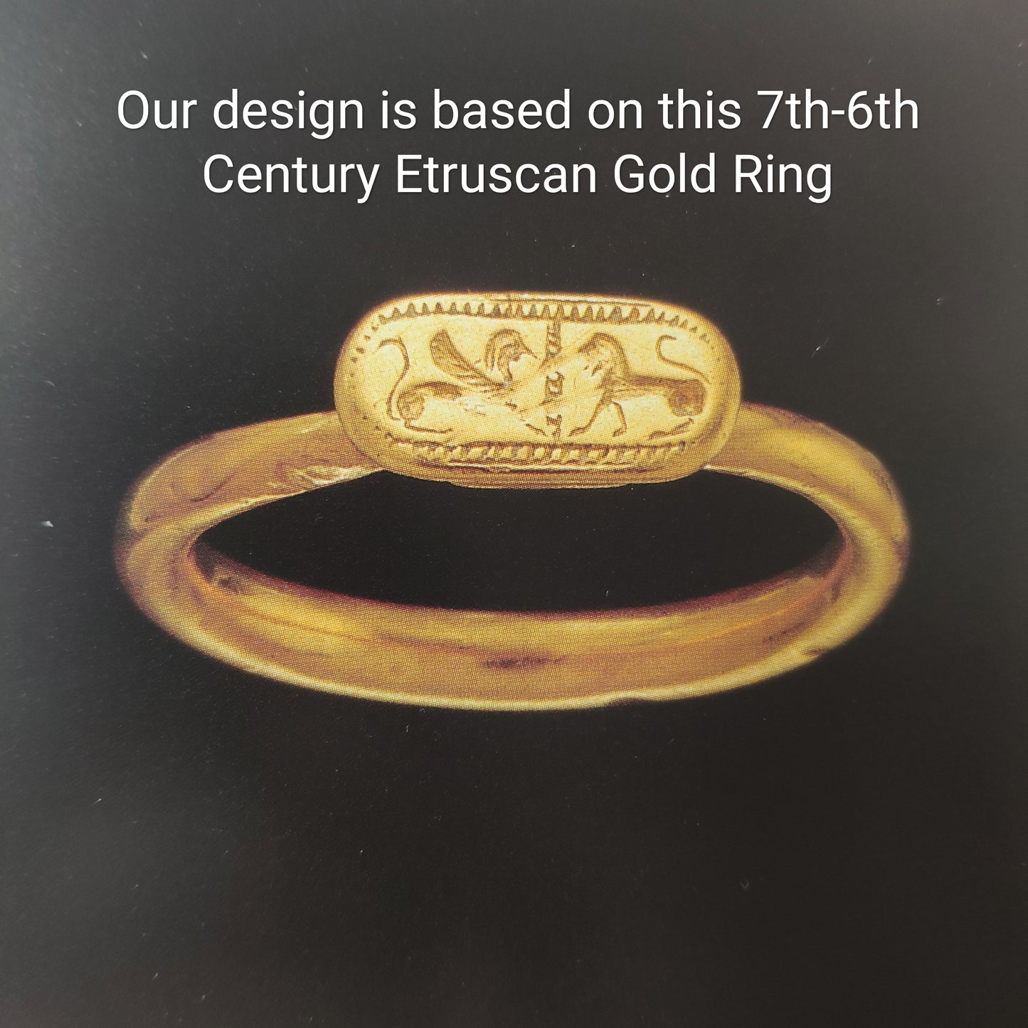 'Pathva' Etruscan Style Blank Head Ring C7-6th BCE