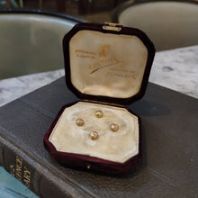 Load image into Gallery viewer, 9ct Gold Edwardian Antique Dress Studs Set c.1904 Chester