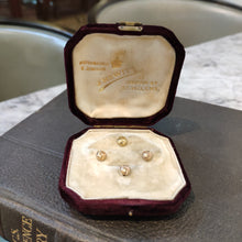 Load image into Gallery viewer, 9ct Gold Edwardian Antique Dress Studs Set c.1904 Chester